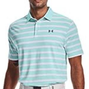 Under Armour Men's Playoff 2.0 Golf Polo.Color: Breeze (441)/Academy Blue.Size:M